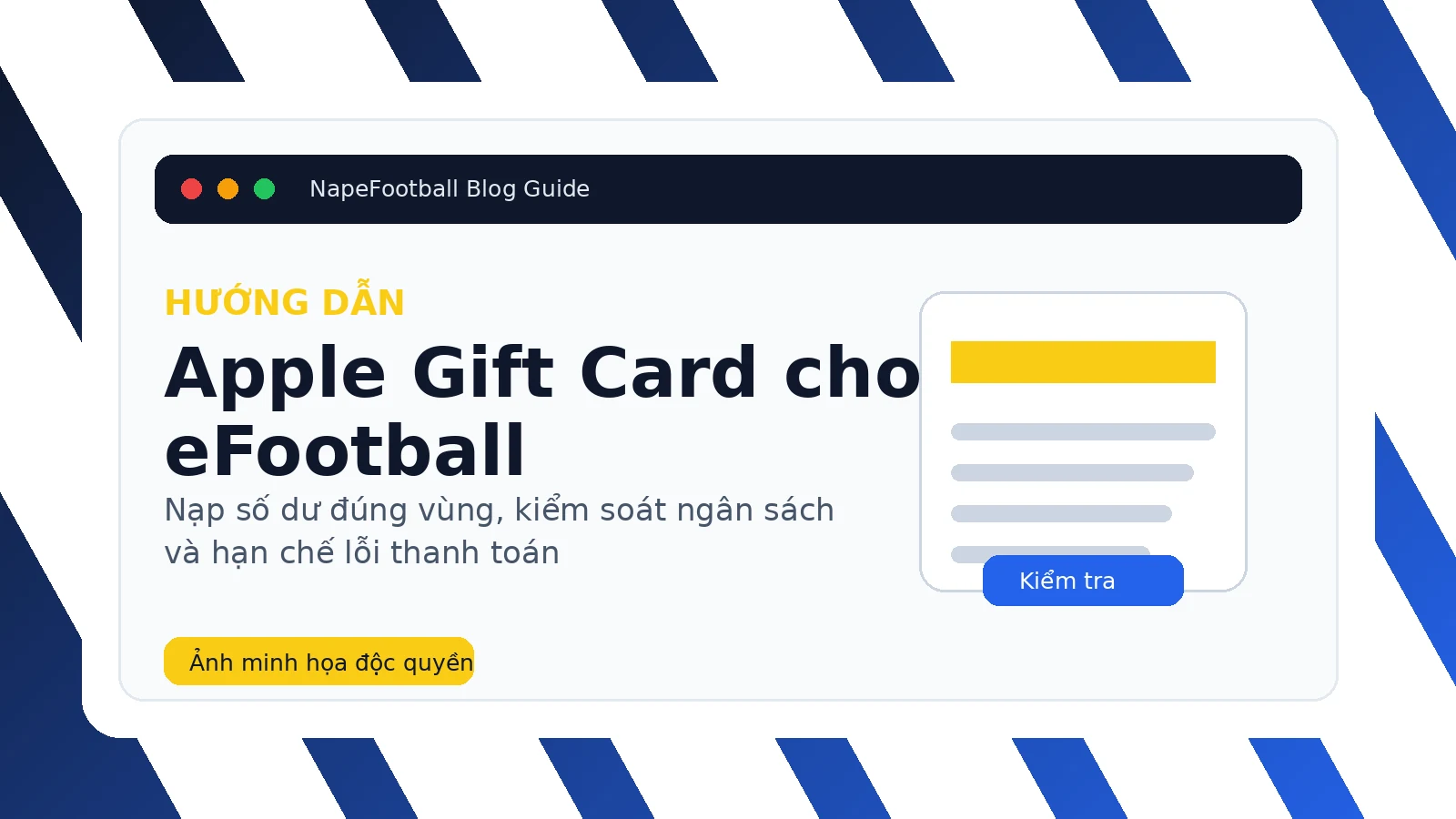 Minh họa nạp Coin eFootball iOS không cần thẻ thanh toán quốc tế