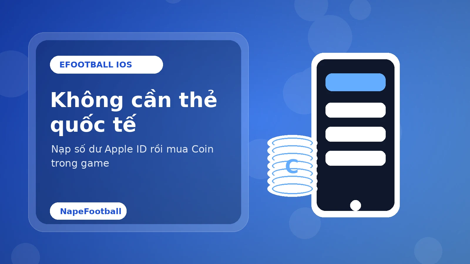 iTunes Gift Card dùng để thanh toán eFootball iOS