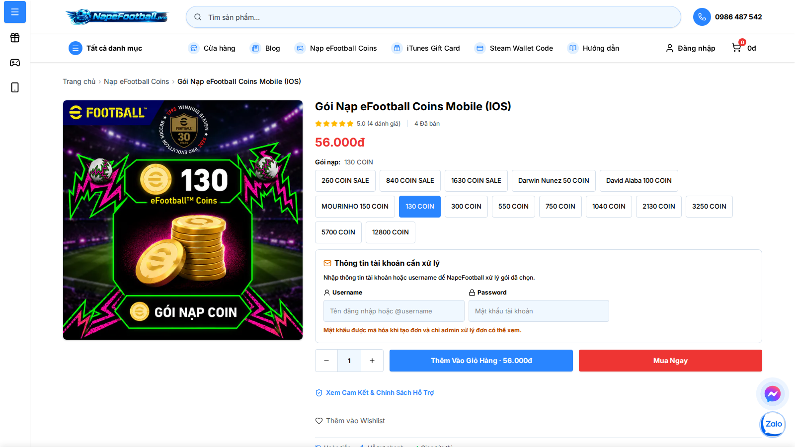 Hướng dẫn nạp Coin eFootball iOS 2026 không lỗi thanh toán bằng iTunes Gift Card